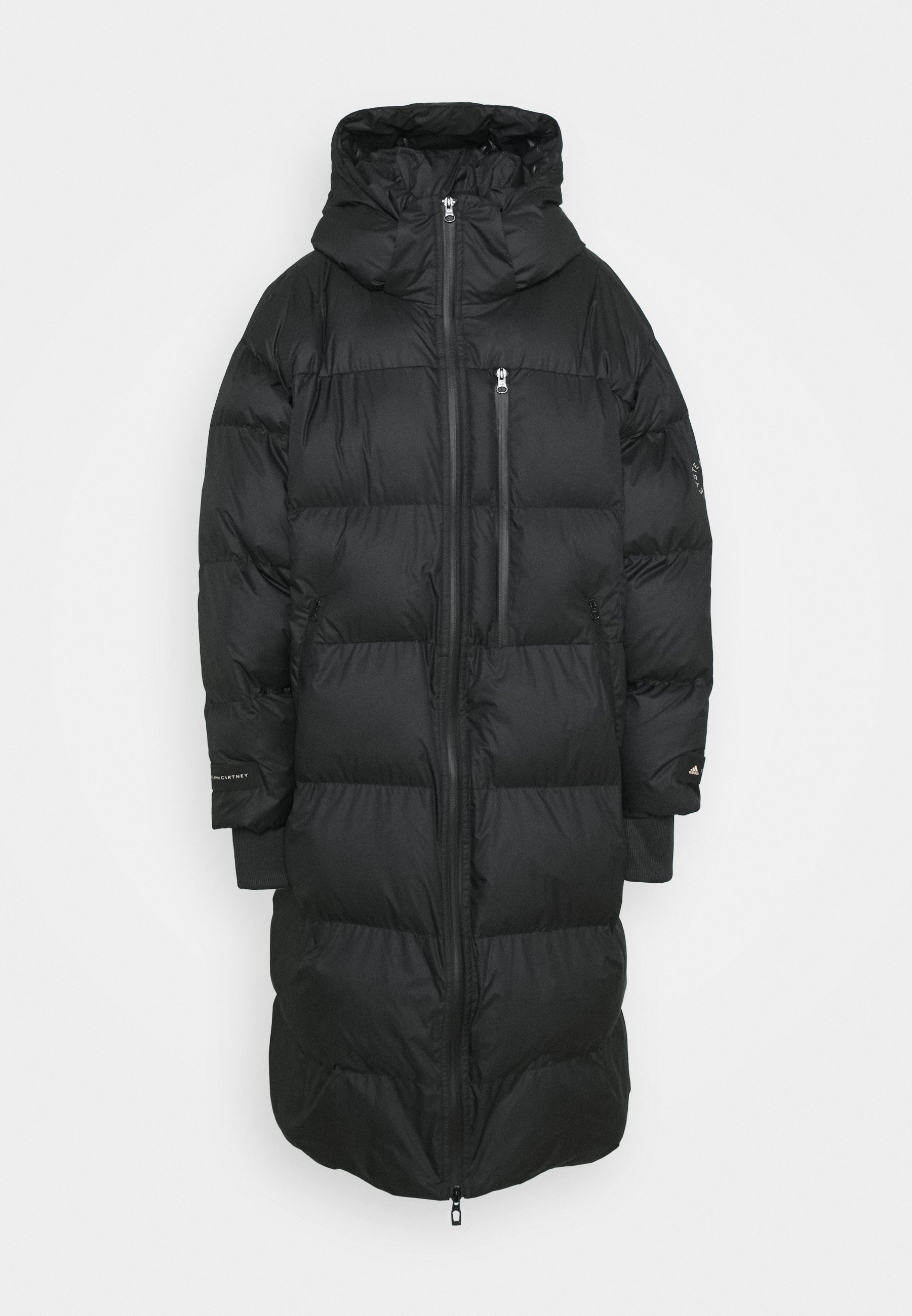 Adidas By Stella Mccartney Long Padded Winter Coat Black Zalando Co Uk