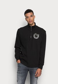 G-STAR JIRGI HALF ZIP - Camisola - french black