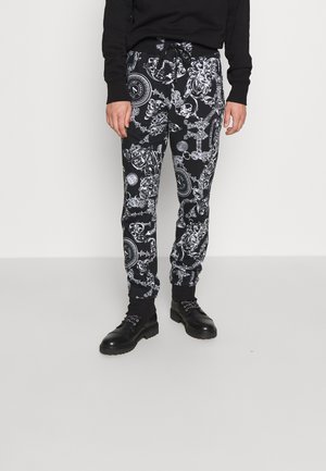 BRUSHED PRINT REGALIA BAROQUE - Tracksuit bottoms - nero