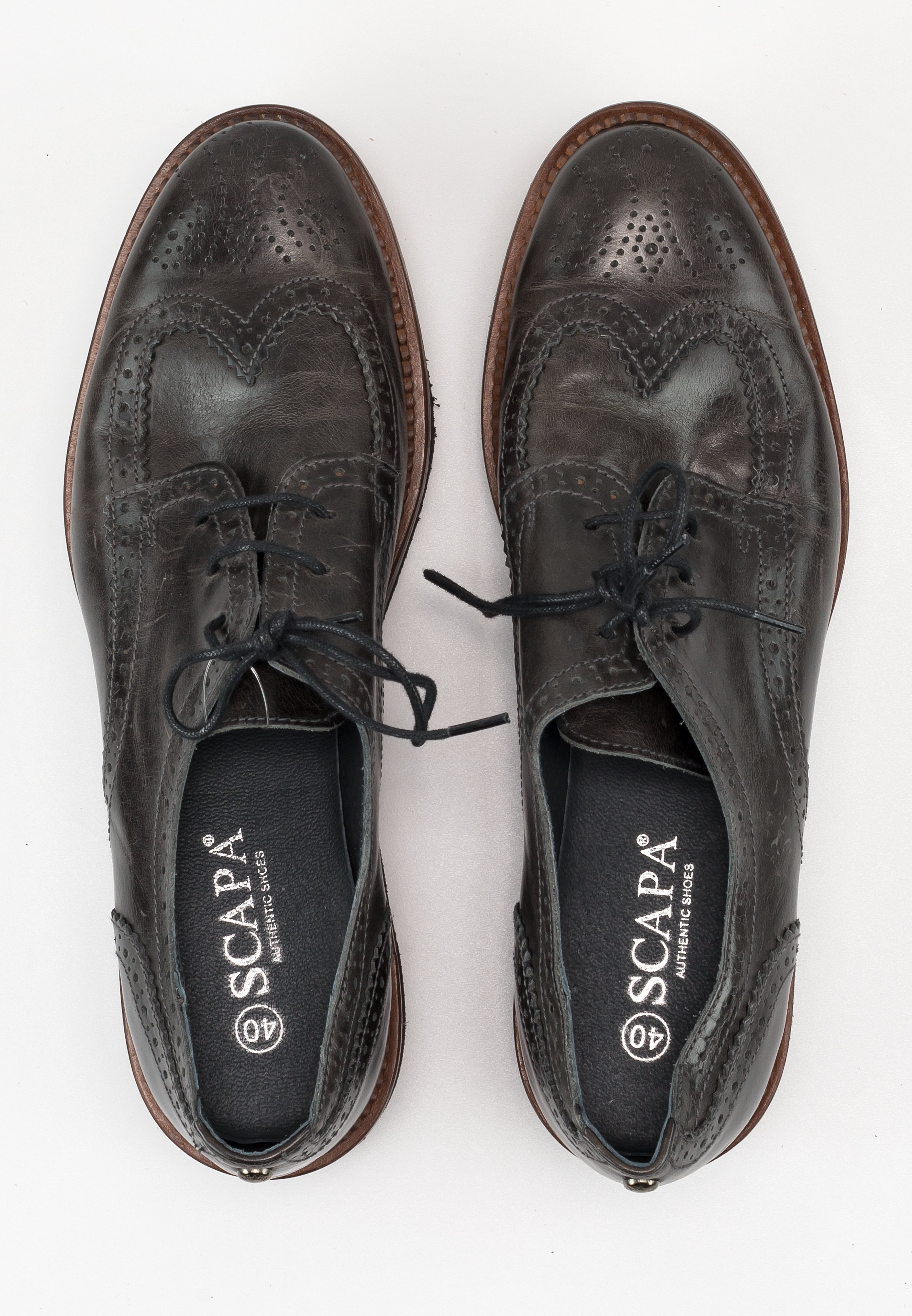 Scapa Lace-ups - grey/dark grey - (Pre-owned) - Zalando.de