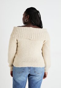 ONLY Carmakoma CARMARIE OFF SHOULDER  - Džemperis - pumice stone melange