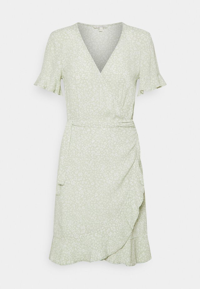 MINI WRAP DRESS - Sukienka letnia - green