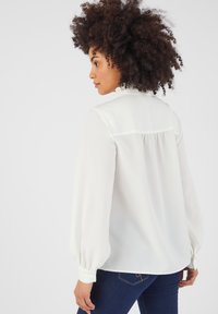 Chemisier Blanc ESPRIT Taille 40 En Coton - Manches Courtes, Col Classique - État Impeccable