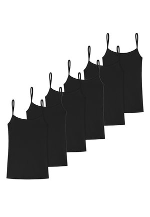 SPAGHETTI 6ER PACK - Maglietta intima - schwarz