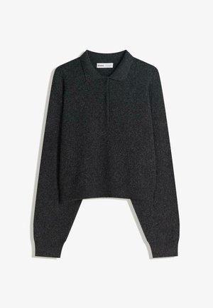 Bershka BOXY FIT POLO - Trui - grey