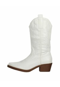 Cowboy/Biker boots - weiß