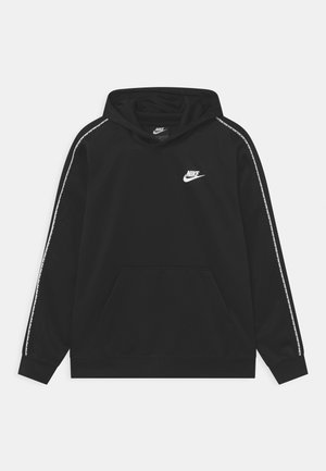 REPEAT HOODIE - Mikina s kapucí - black/white