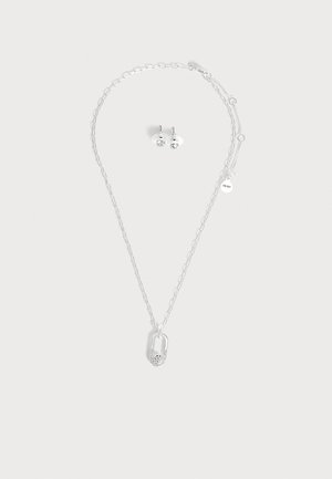 DKNY, BOX STONE PAVE LINK SET - Collier - silver-coloured