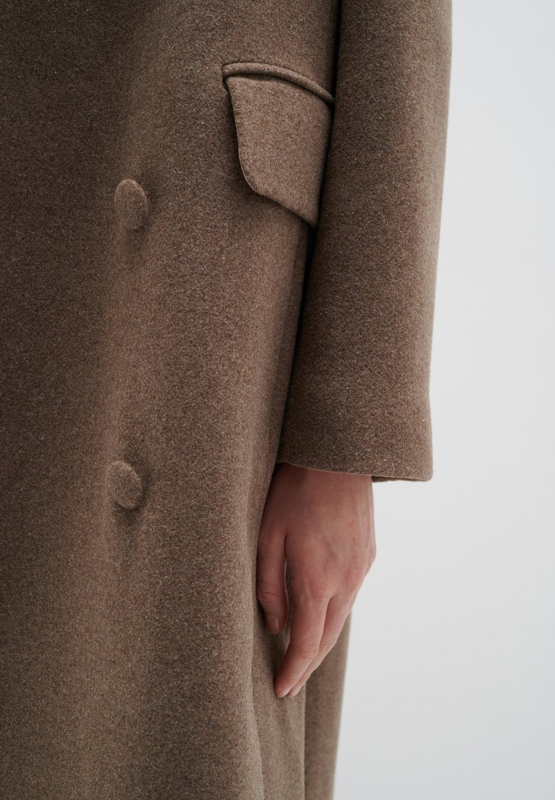 InWear PERRY - Classic coat - mocha grey melange/mottled beige 