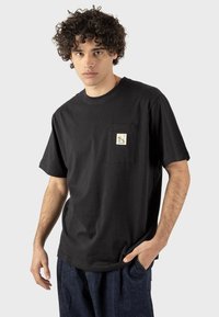 Kaotiko POODLE BALLOON UNISEX Camiseta básica black/negro