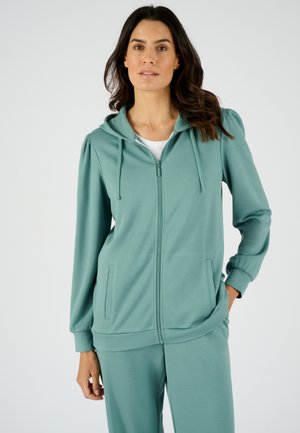 Sudadera con cremallera - vert grisé