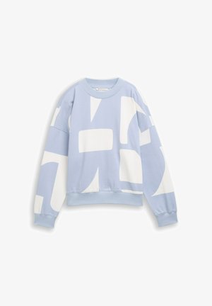 TOM TAILOR DENIM, LOOSE FIT SWEATSHIRT MIT MUSTER - Sweater - foggy blue big scale print