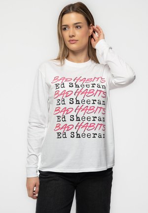 Paradiso Clothing ED SHEERAN BAD HABITS - Long sleeved top - white