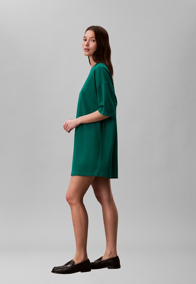 forest green t shirt dress Pocket T-Shirt Dress Forest - Made in Canada