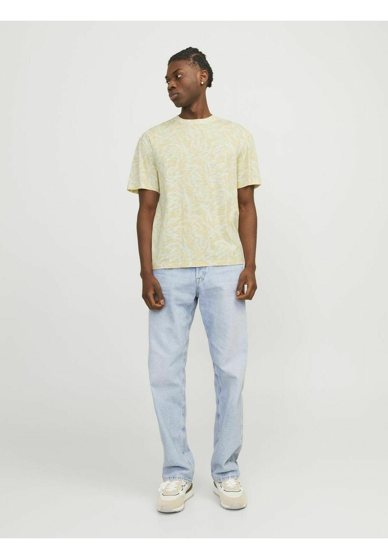 jack & jones T-shirt print geel