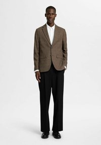 Selected Homme KARIERTER - Kavaj - brownie