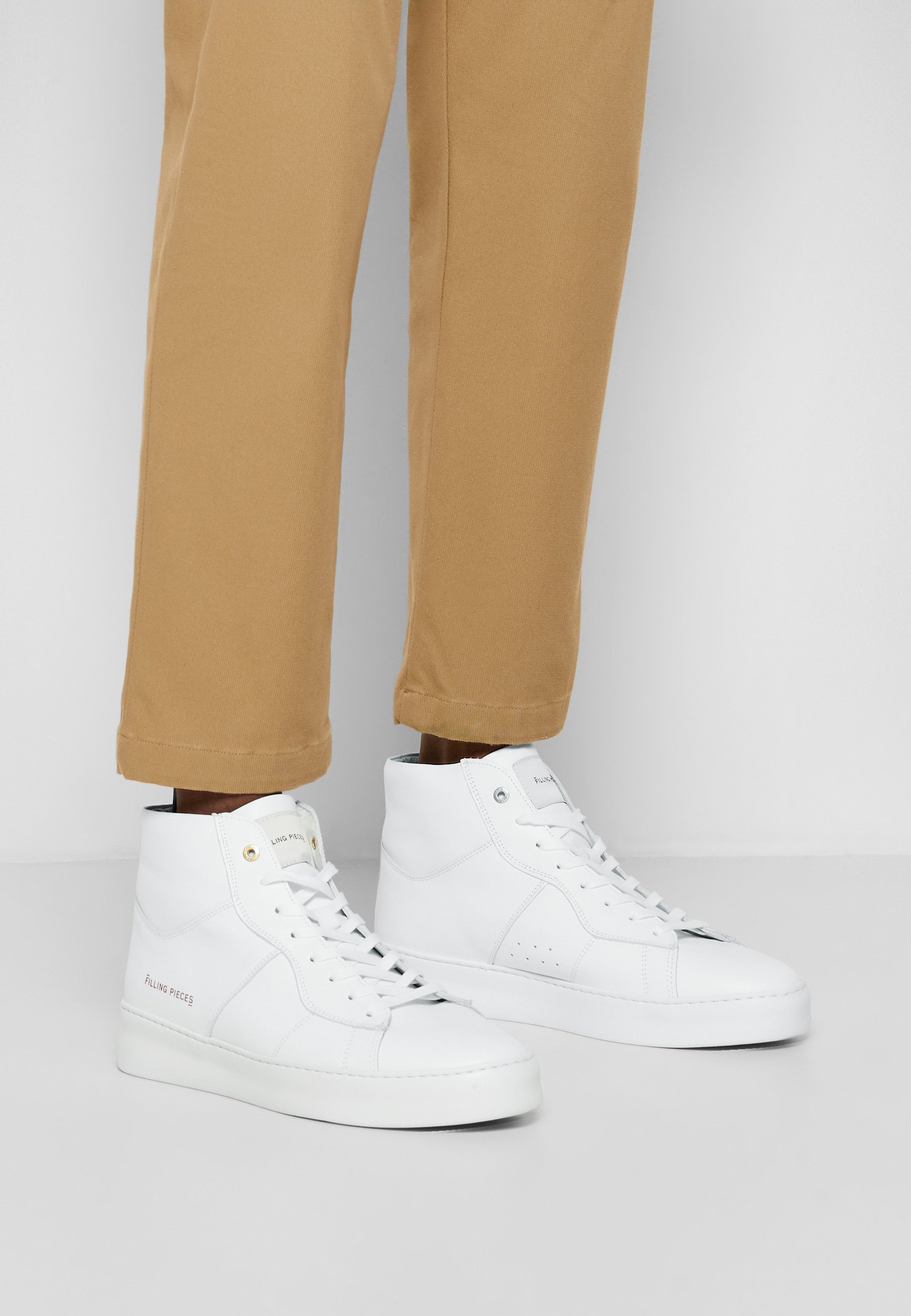 Filling Pieces MID PLAIN COURT UNISEX - Zapatillas - white/blanco - Zalando.es