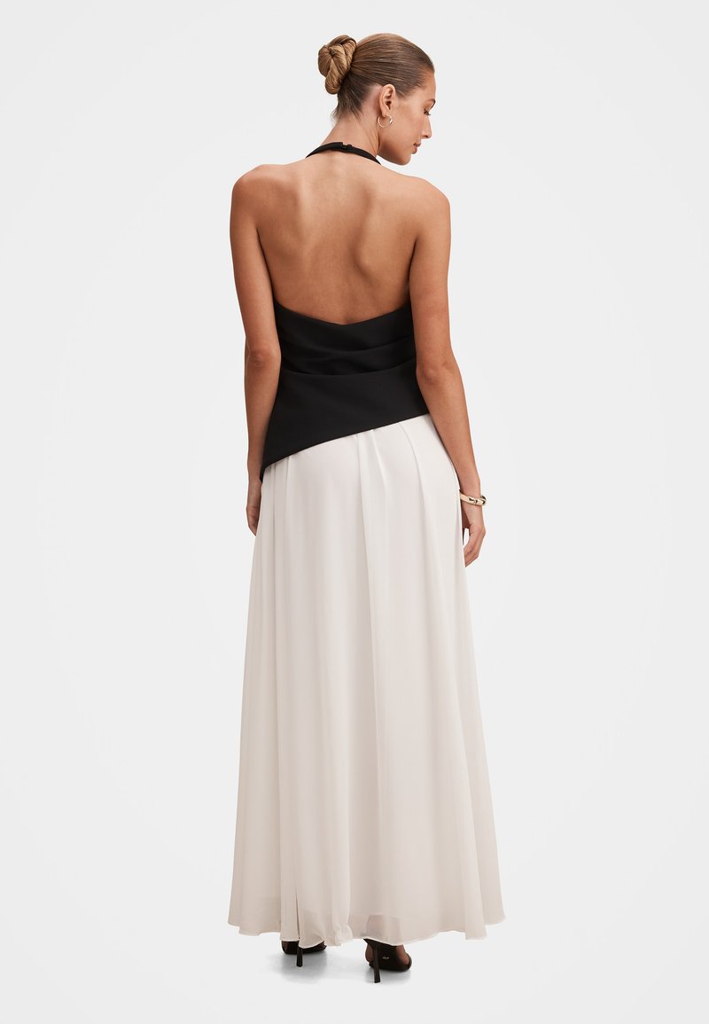sachin and babi light blue dress Betsy & Adam Plus Size Halter Neck Leopard Print Maxi Dress