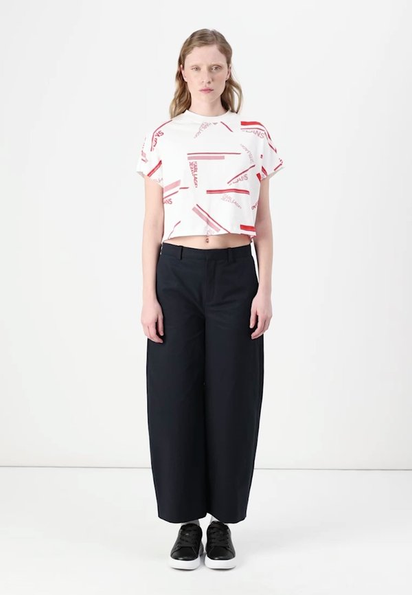 BOXY STRIPE TEE - Print T-shirt4