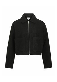 VILA Flīsa jaka - black