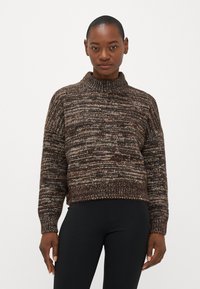 Vero Moda Petite VMDAIMA - Pulóver - chocolate torte/silver mink/gold