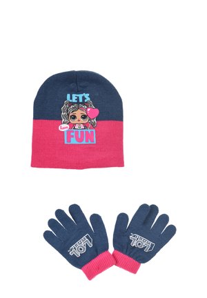SET - Gloves - dunkel blau