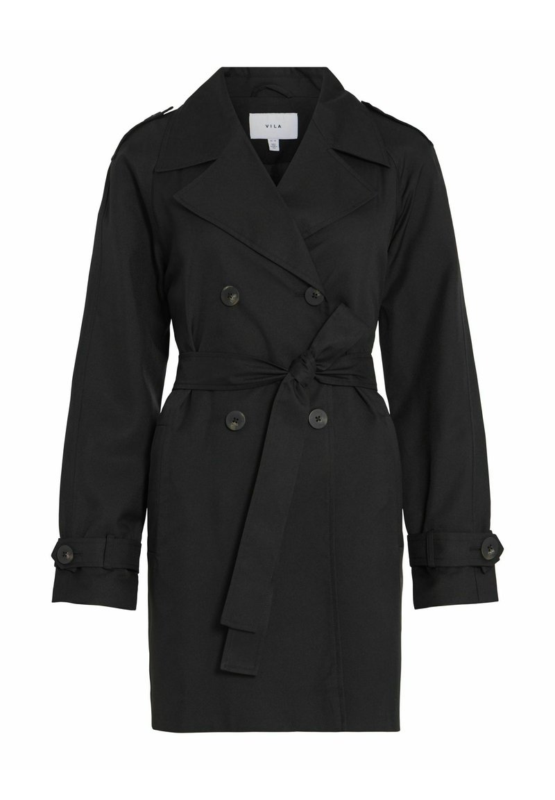 Vila Trenchcoat zwart Vila Trenchcoat zwart