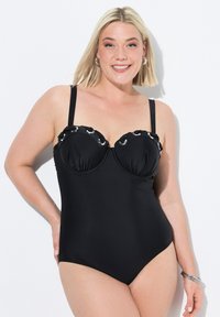 Ulla Popken EYELET UNDERWIRE - Costume da bagno - black