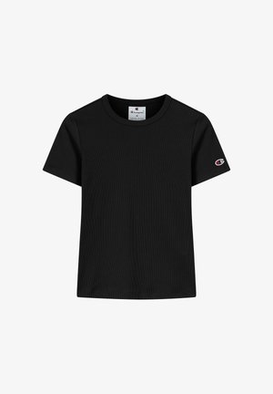Champion, CORE HERITAGE SHORT SLEEVE FITTED - T-shirt basic - black