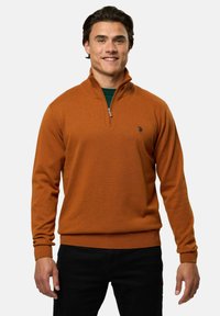 U.S. Polo Assn. BRISON HALF ZIP - Džemperis - pumpkin spice melange