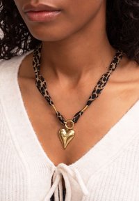 My Jewellery LEOPARD WITH STATEMENT HEART - Collana - gold coloured