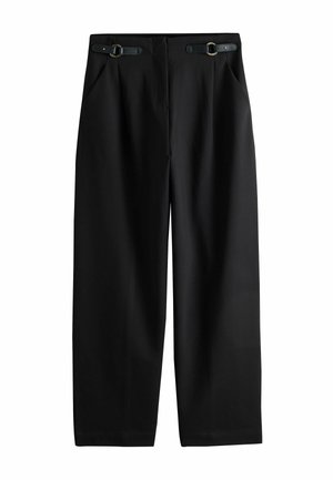 Next, TALL FIT - N. PREMIUM HEAVYWEIGHT PONTE BARREL LEG TROUSERS - Trousers - black