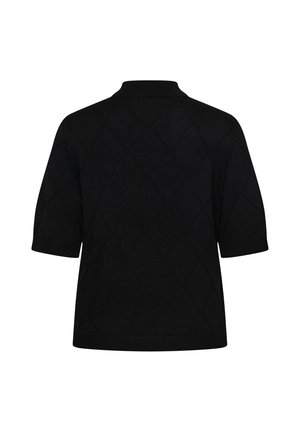 Kaffe Curve, KCLIZZY ARGYLE - T-shirt print - black deep