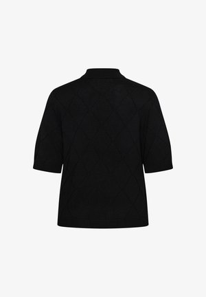 Kaffe Curve, KCLIZZY ARGYLE - Camiseta estampada - black deep