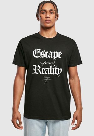 ESCAPE FROM REALITY TEE - Potiskana majica - black