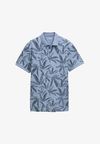 Niet geselecteerd, dove blue tonal leaf design