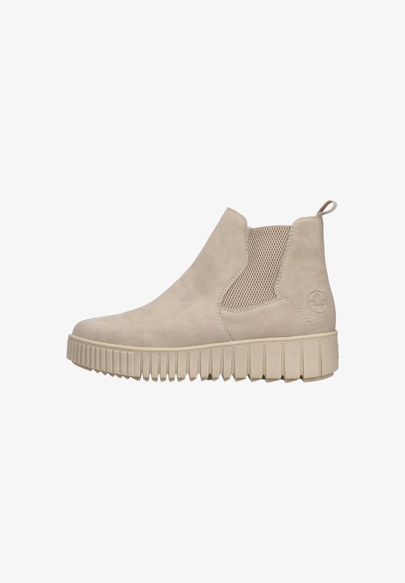 Rieker CHELSEA - Bottines à plateau - beige