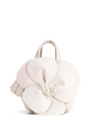 WITTCHEN, WOMEN'S BAG WITH FLORAL APPLIQUÉ - Bolso de mano - beige