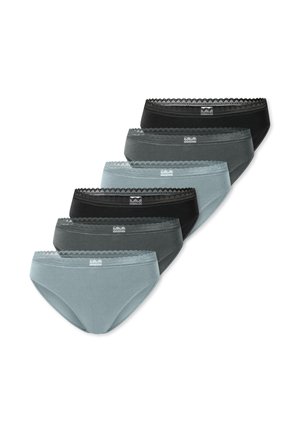 6ER PACK MODERN RIO  - Slip - schwarz/grün