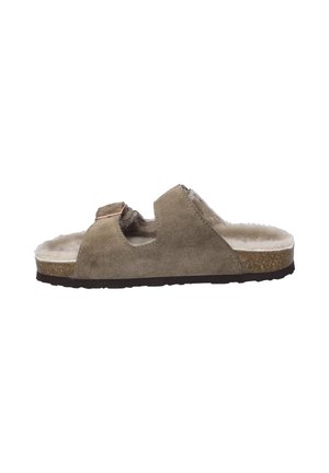 HERMINE 12 - Pantolette flach - taupe