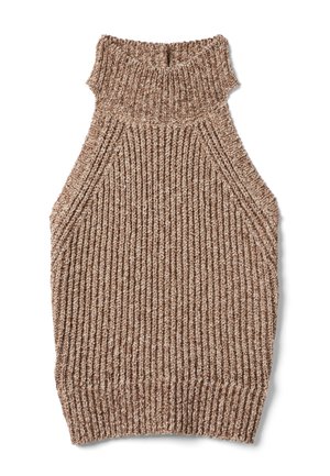 Stefanel, HIGH NECK TOP. - Top - white brown
