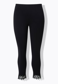 Ulla Popken 2 PACK CROPPED - Legíny - kalhoty  - black