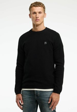 CALEB - Strickpullover - black