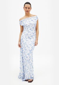 DRAPED - Robe longue - blue floral bunches