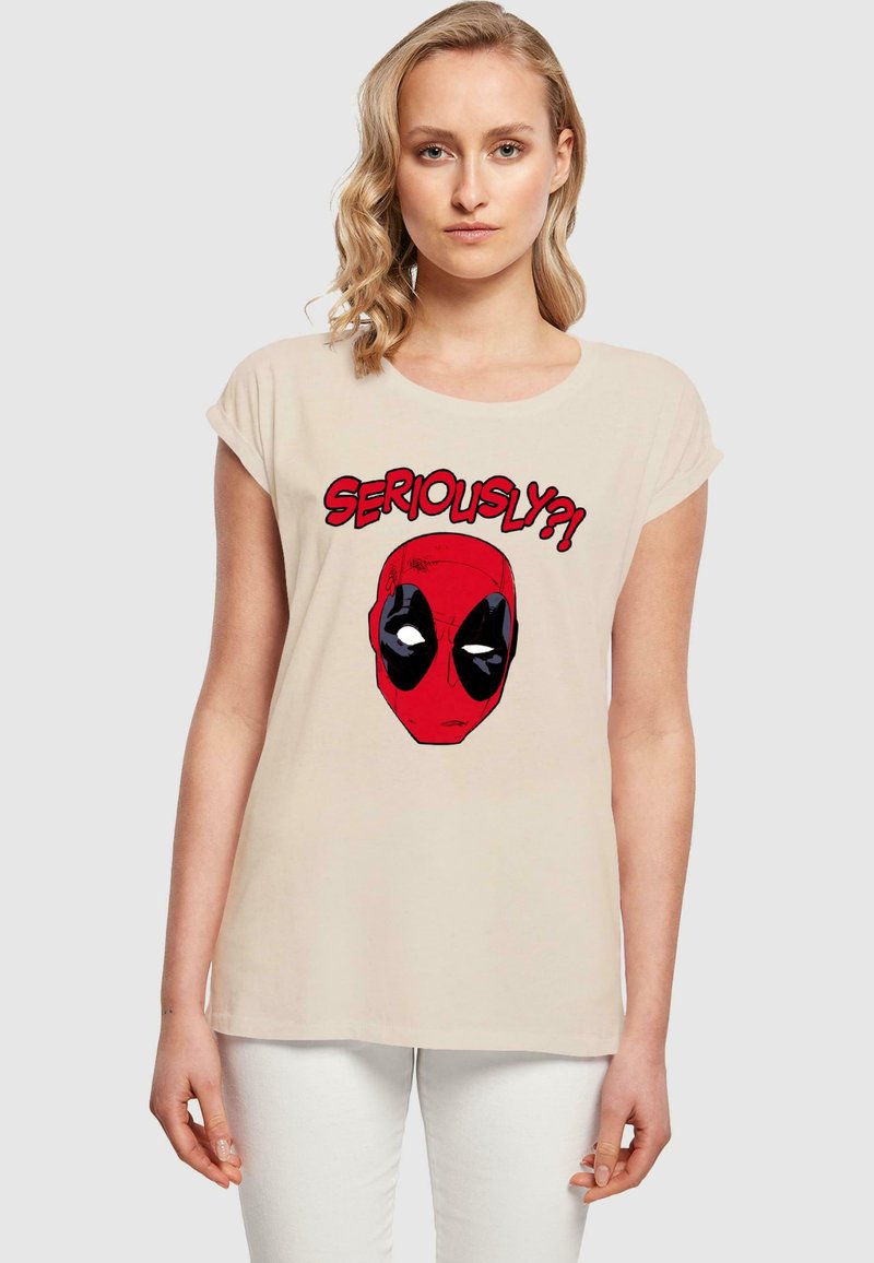 ABSOLUTE CULT DEADPOOL SERIOUSLY - T-shirt med print - whitesand