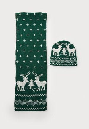 ONSXAS BOX SCARF BEANIE UNISEX SET - Kootud müts - formal garden