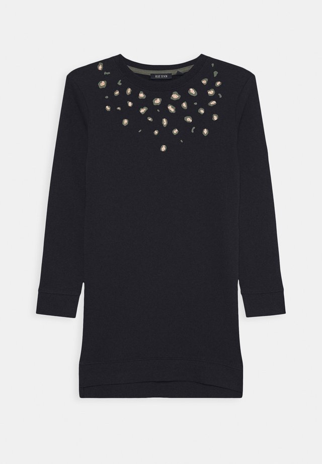 KIDS ANIMAL PRINT - Korte jurk - nachtblau