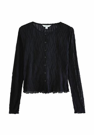 REGULAR FIT - TEXTURE LONG SLEEVE - Bluză - navy