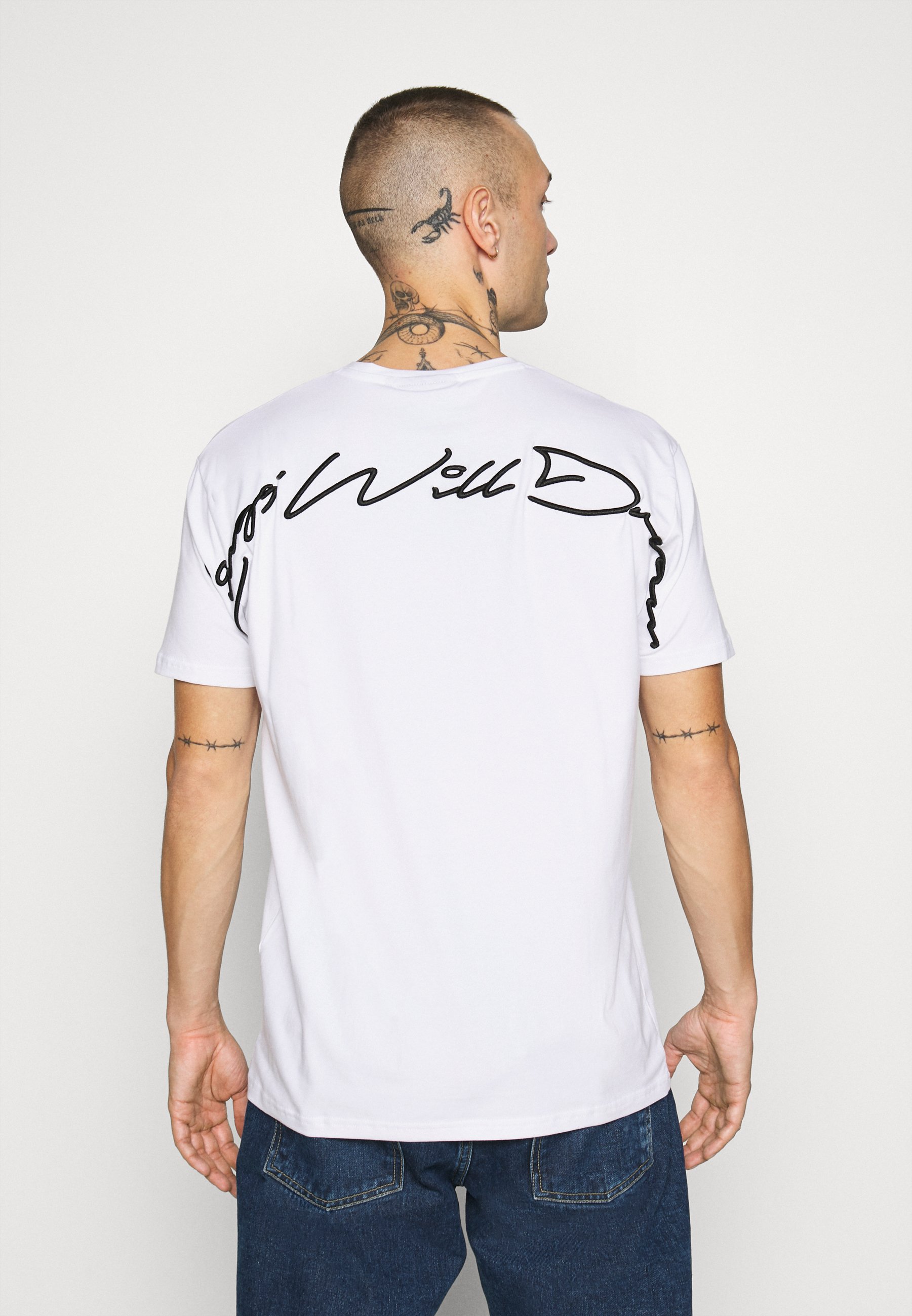Kings Will Dream NARCA TEE T shirts med print whitehvit Kings Will Dream T-shirts med print - navy/white