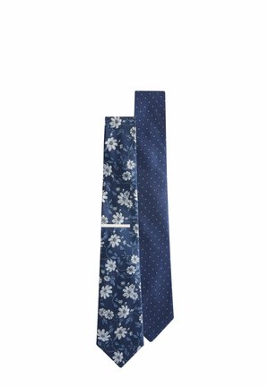 TEXTURED WITH 2 PACK REGULAR - Slips - navy blue floral blue polka dot